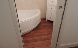 Parquet salle de bain